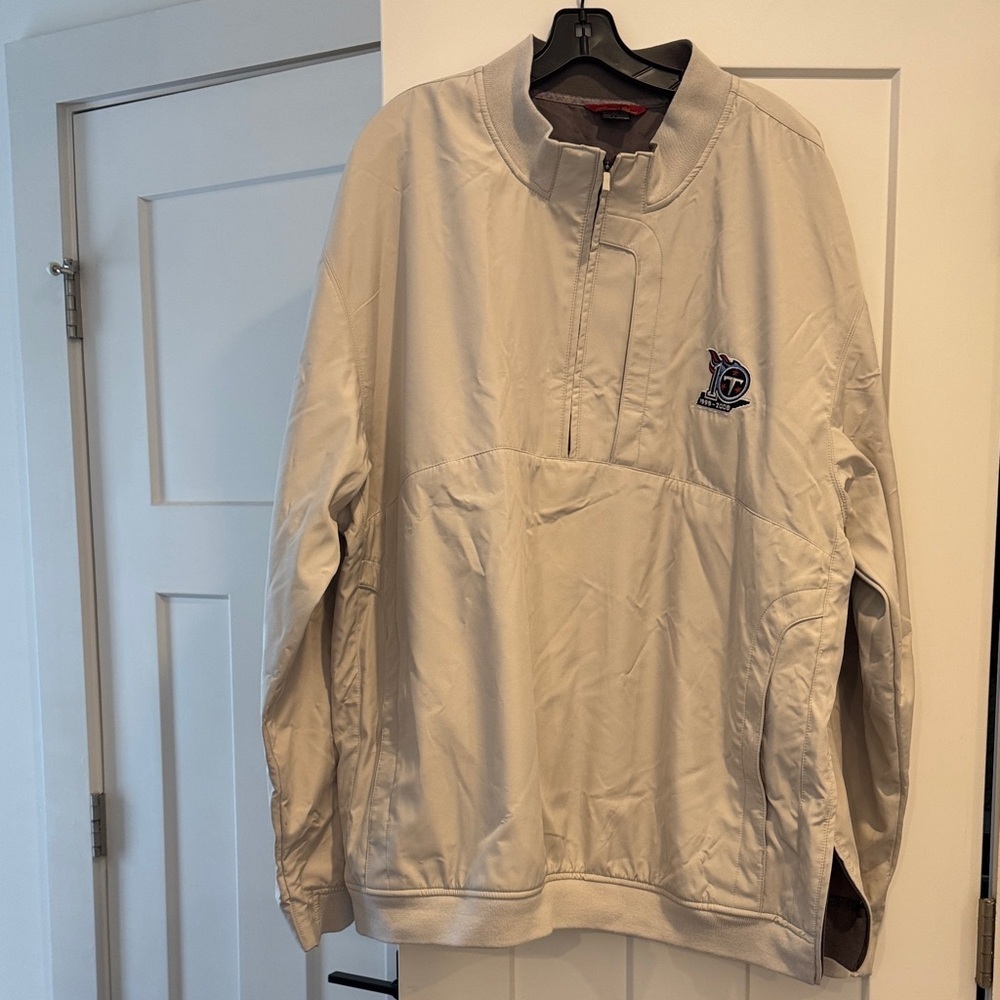 Men’s Tennessee Titans Tan Windbreaker Jacket, Size 2XL